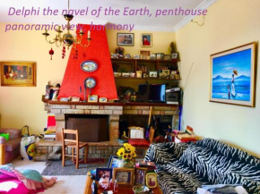 Delphi celebrity v i p the navel of the Earth, CENTER-DELPHI-penthouse galaxy&sky panoramic view, harmony&YOGA